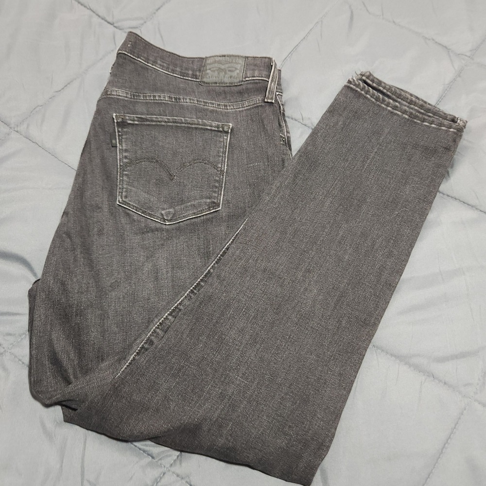 Levi's 311 Jeans Women's Plus 16W M Shaping Skinny Mid Rise Gray Stretch Denim